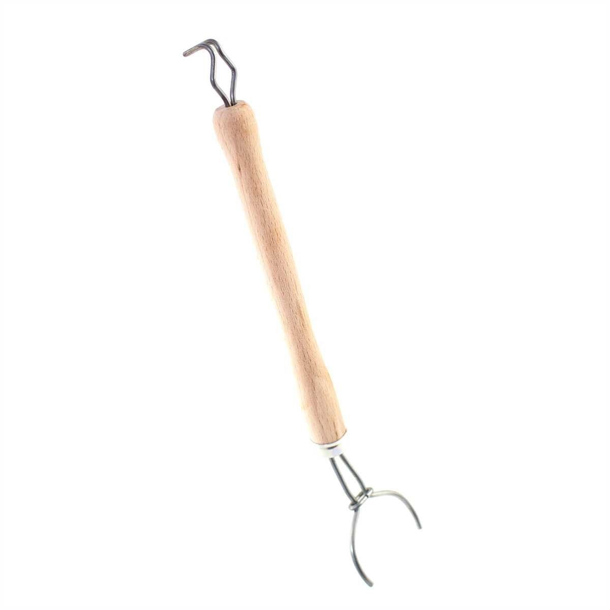 Lantelme Reinigungsbürsten-Set mit 2 Ersatzköpfen Spülbürsten Teller Pfannen Topfbürsten Holzgriff, (4-tlg), Deutsche Herstellung, Holz naturbelassen, für Gesch – Bild 5 von 5