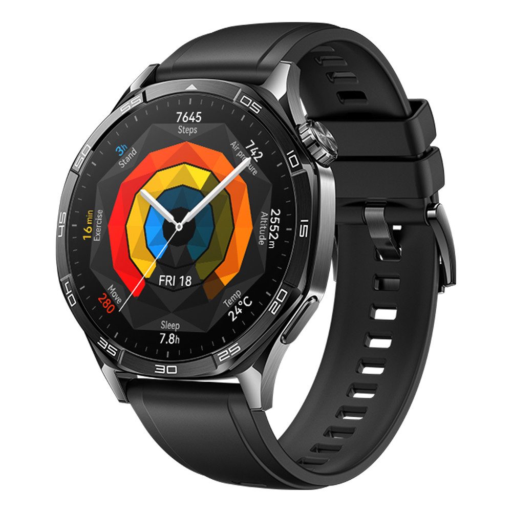 Huawei HUAWEI Watch GT 5 46 mm Smartwatch (3.63 cm/1.43 Zoll), Gesundheitsmonitoring, Bis zu 14 Tage Akkulaufzeit, mit iOS & Android