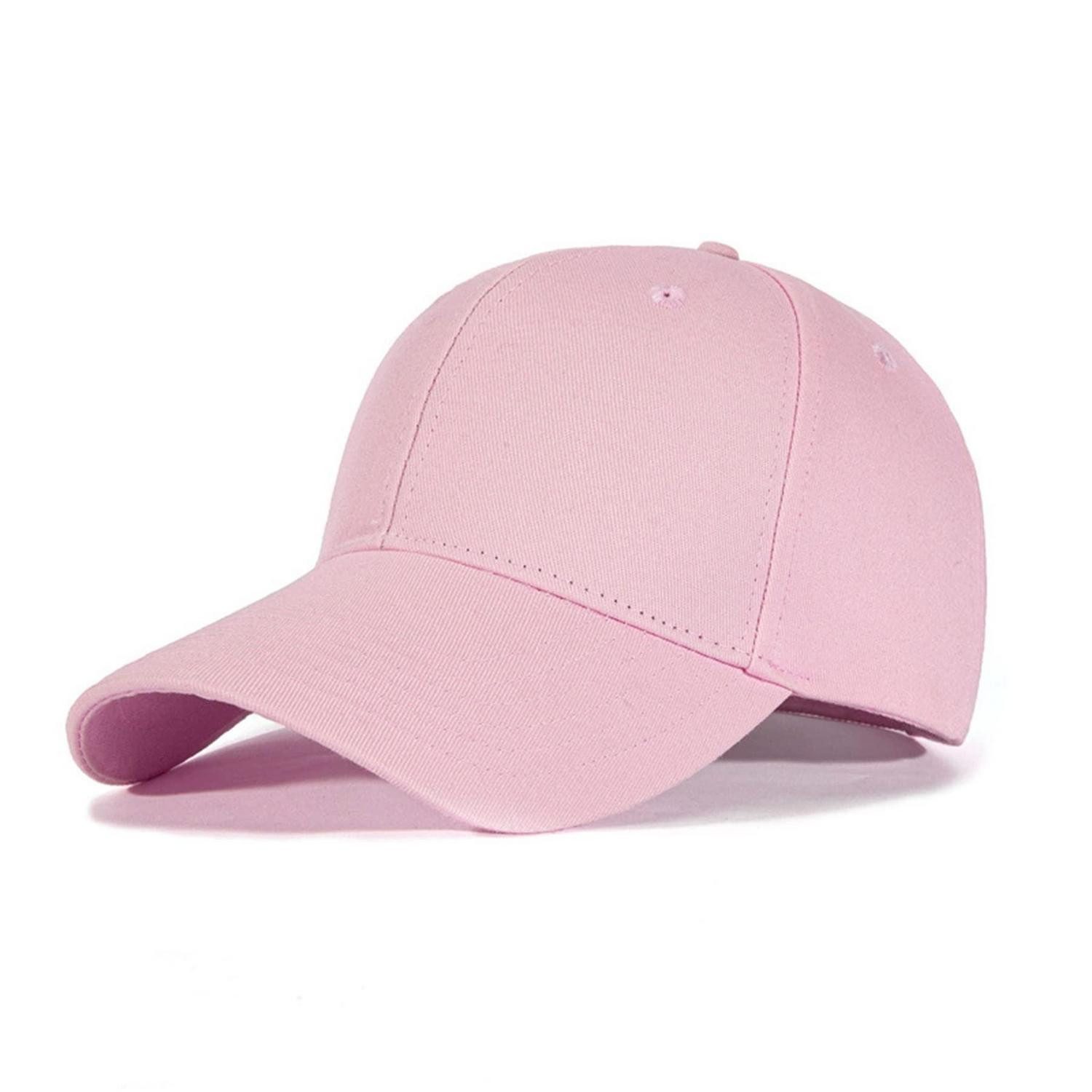 Baseball Cap Basecap Unisex Verstellbar Baumwolle Outdoor M z hell rosa