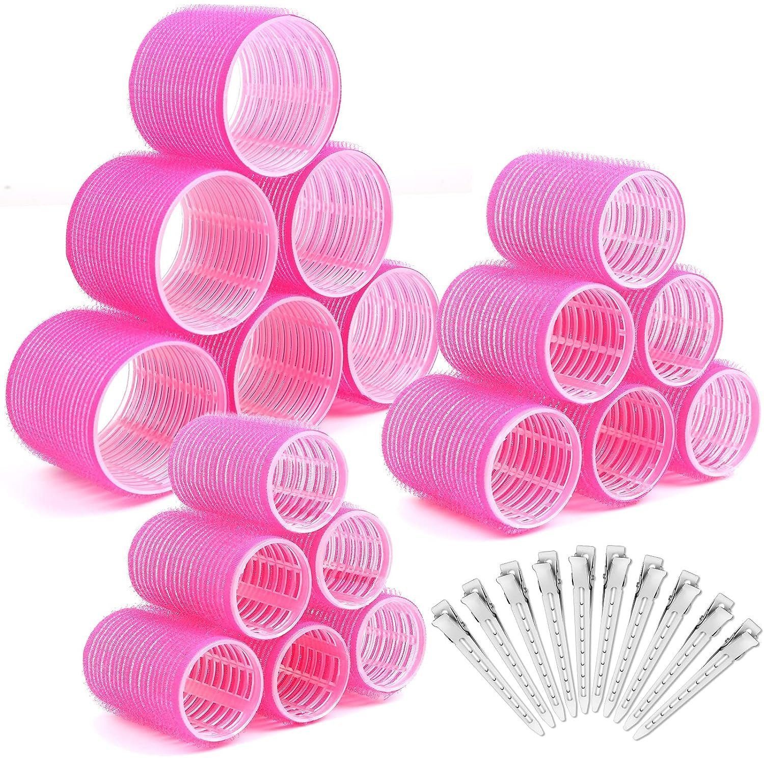 ZEUOPQ Haarspange Haarstyling-Set Lockenwickler locken Set Selbstklebende Haarrolle, 28-st, 28-tlg.