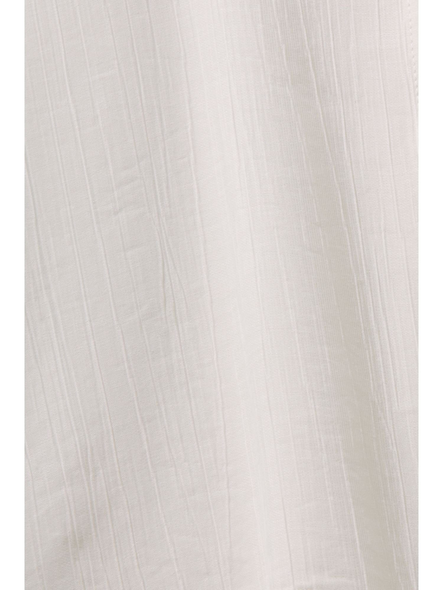 Esprit Collection Crinkle-Optik OFF WHITE Langarmbluse in Longsleeve