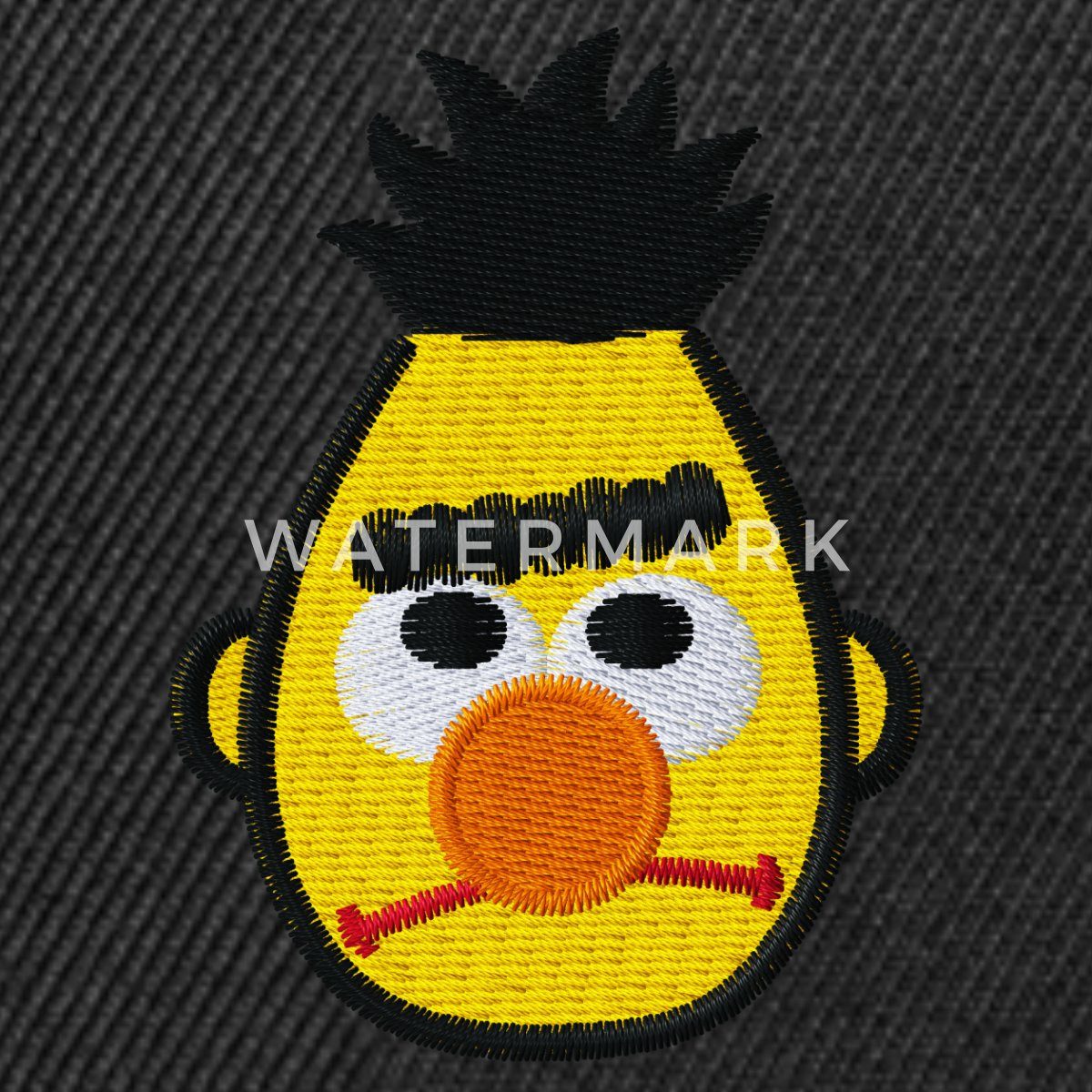 Spreadshirt Snapback Cap Sesamstraße Bert Als Stickmotiv Snapback Cap (1-St)