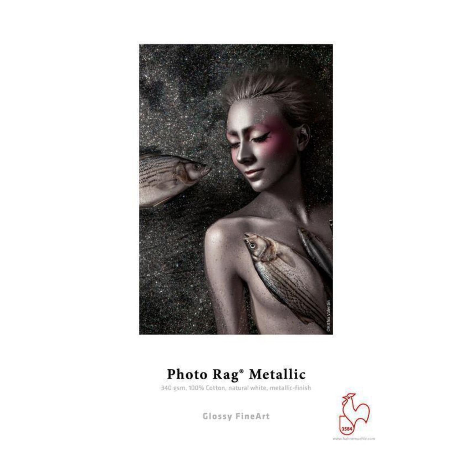 Hahnemühle Fotopapier Photo Rag® Metallic FineArt Inkjet-Papier - 340 g/m² - 24" x 5 m - 1 | Fotopapier