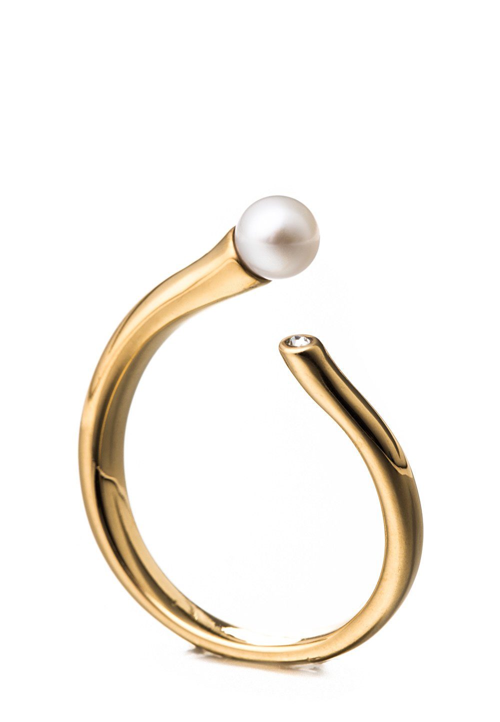 Süßwasserperle Gold Fingerring Heideman 421 Perlenring echter 1-tlg., mit Ring Geschenkverpackung), (Ring, inkl.