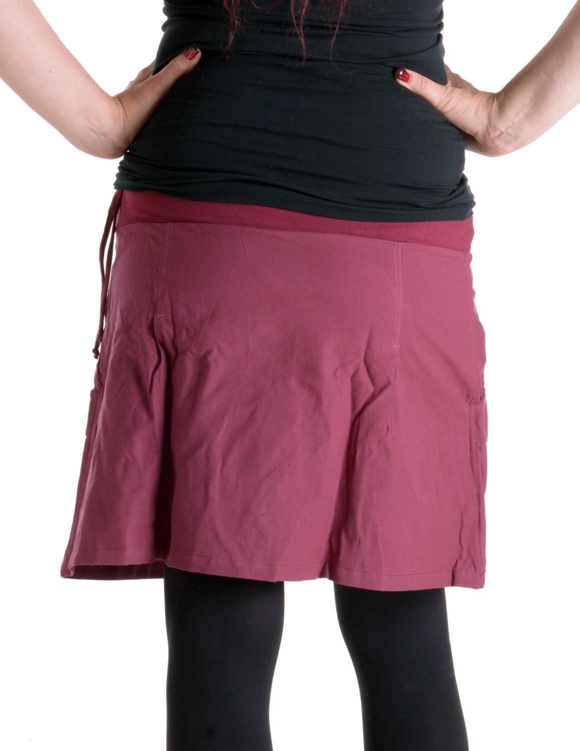 Vishes Minirock Bedruckter und bestickter Baumwollrock günstig online kaufen