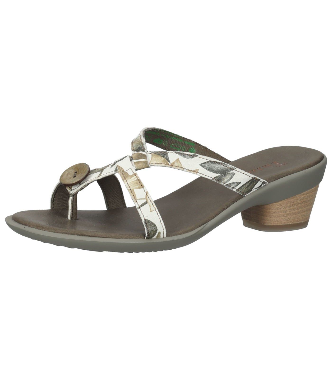 Leder Zehentrenner Sandalen Think! Ivory