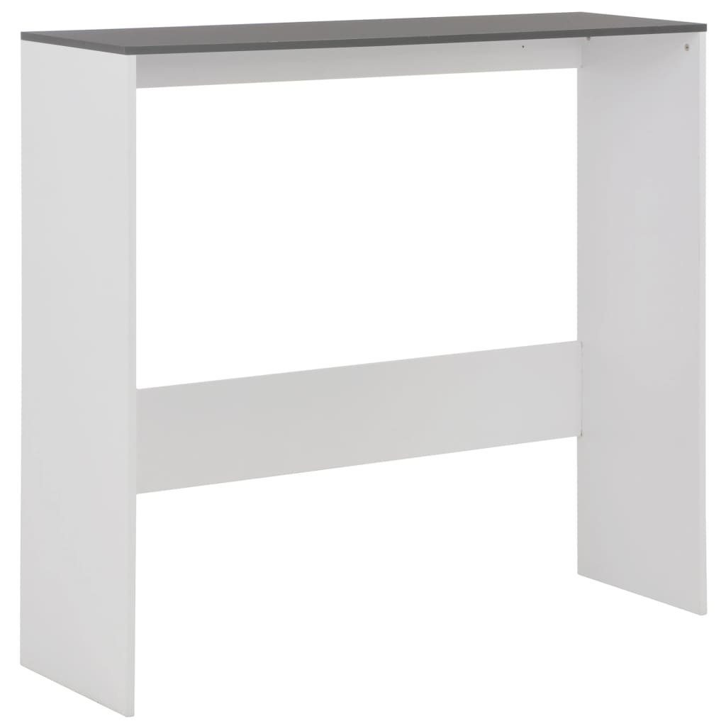 mit 40 Esstisch 2 (1-St) und cm Weiß x 120 Grau Tischplatten furnicato x Bartisch 130