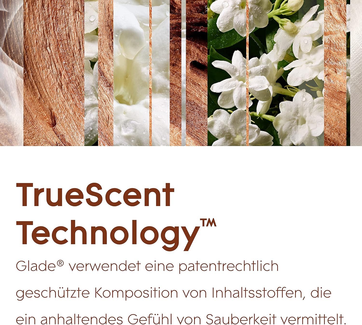 Glade Raumduft Touch & Fresh Nachfüller, Sandalwood & Jasmine, 10 ml