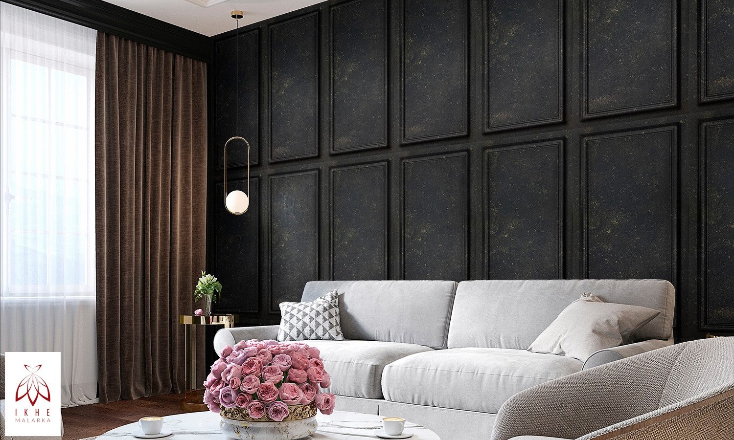 IKHEMalarka 3D Wandpaneel Betonoptik Marmor Ziegel aus Polystyrol Styropor XPS, BxL: 50,00x100,00 cm, 0,50 qm, (1 Stück, 0,5m) Deckenpaneelen - 3mm dick - 100x50cm