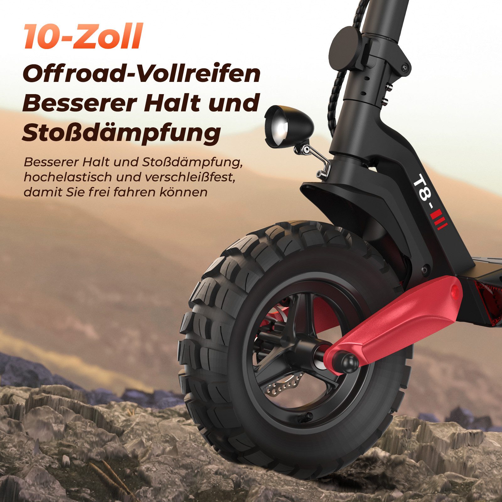 iscooter E-Scooter Elektro-Roller für den Geländeeinsatz 80-100km Reichweite, 500,00 W, 20,00 km/h, (1 tlg), 15Ah,doppelte Stoßdämpfung, klappbar, bis 150 kg belastbar