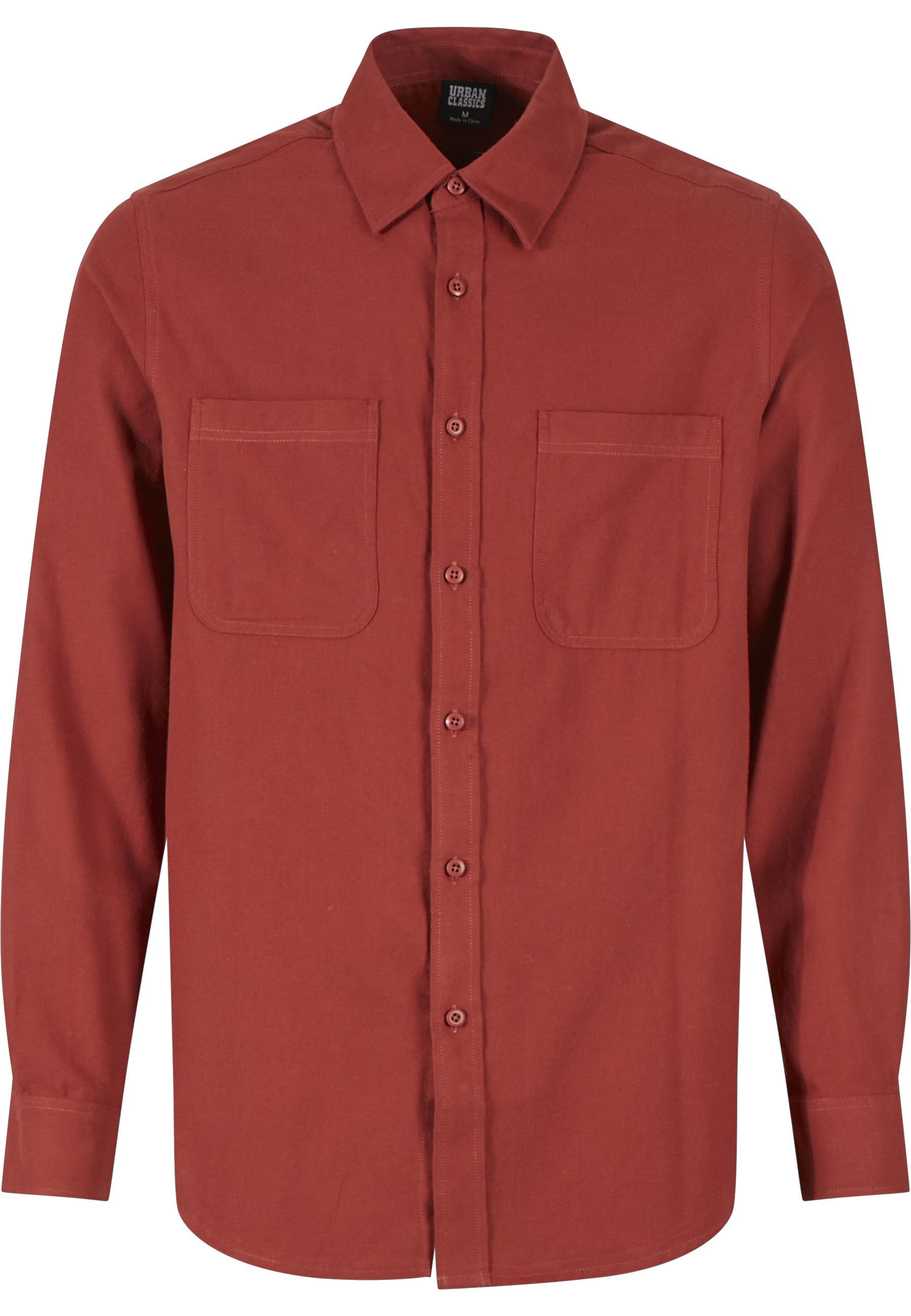 URBAN CLASSICS Flanellhemd Urban Classics Herren Flanell Shirt (1-tlg)
