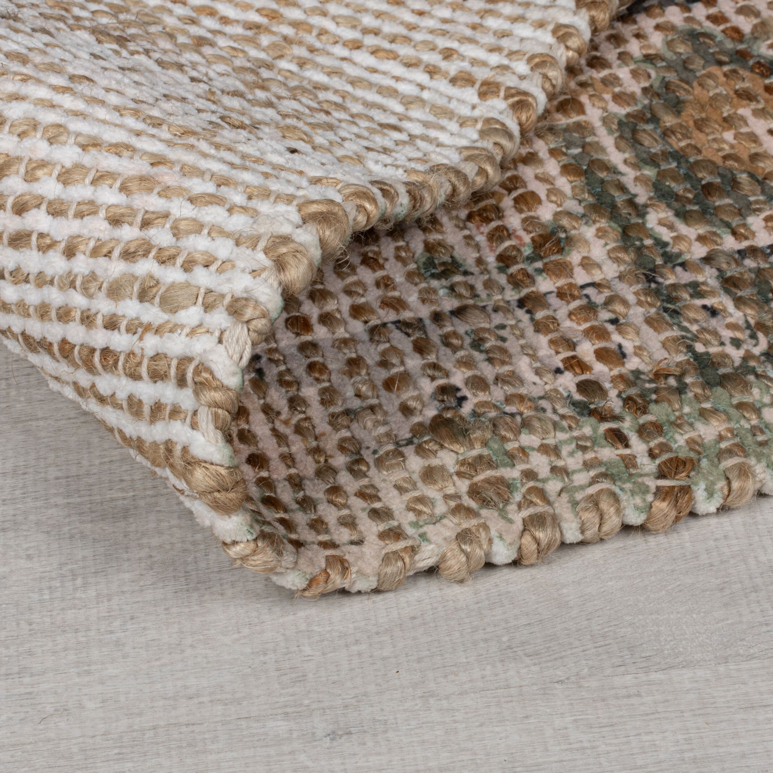FLAIR RUGS Teppich Selena Jute, rechteckig, Höhe: 8 mm, Vintage Jute