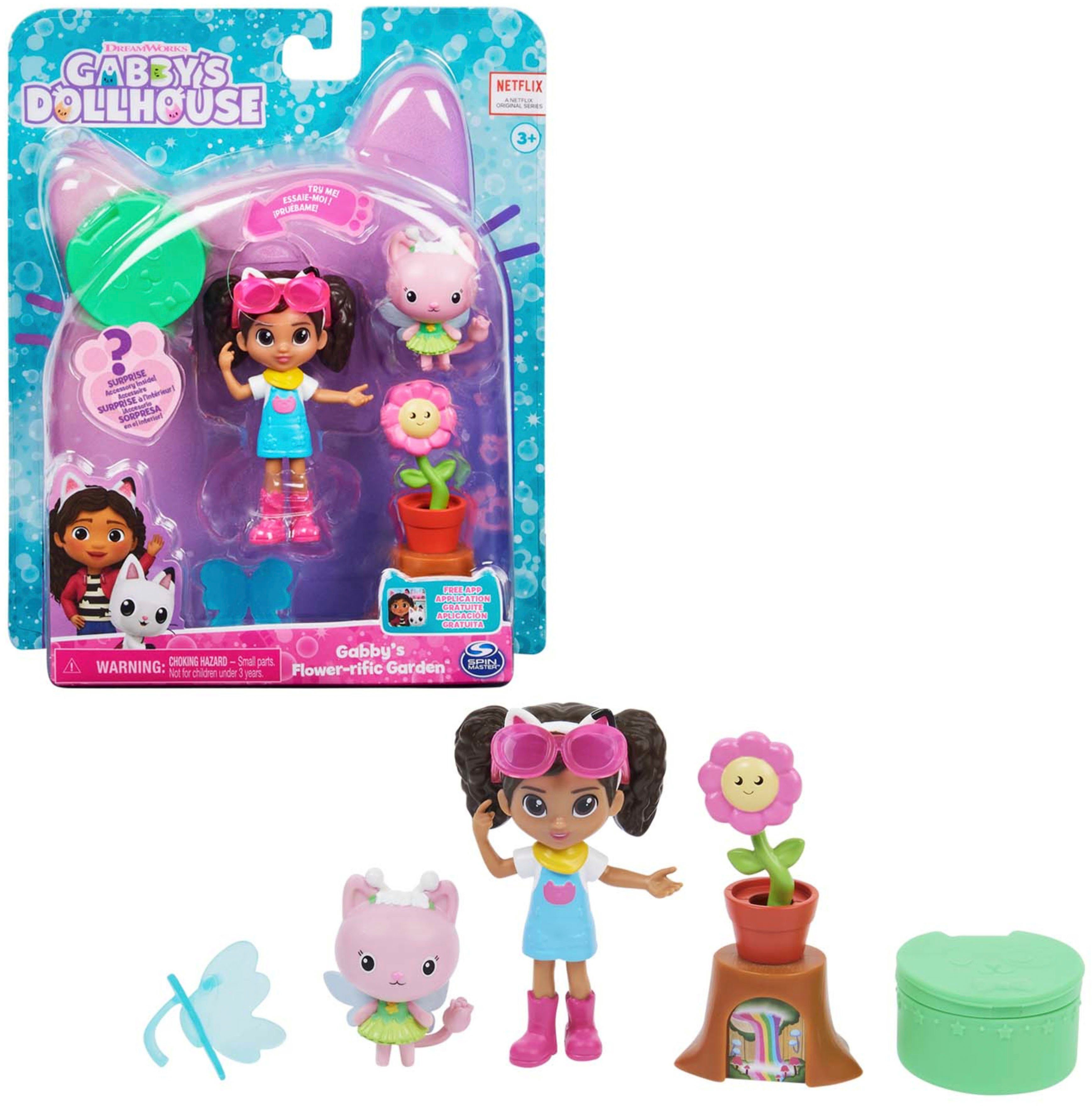 Spin Master Spielwelt Gabby's Dollhouse - Cat-tivity Pack – Gartenset mit Kitty Fairy, Flower-rific Garden