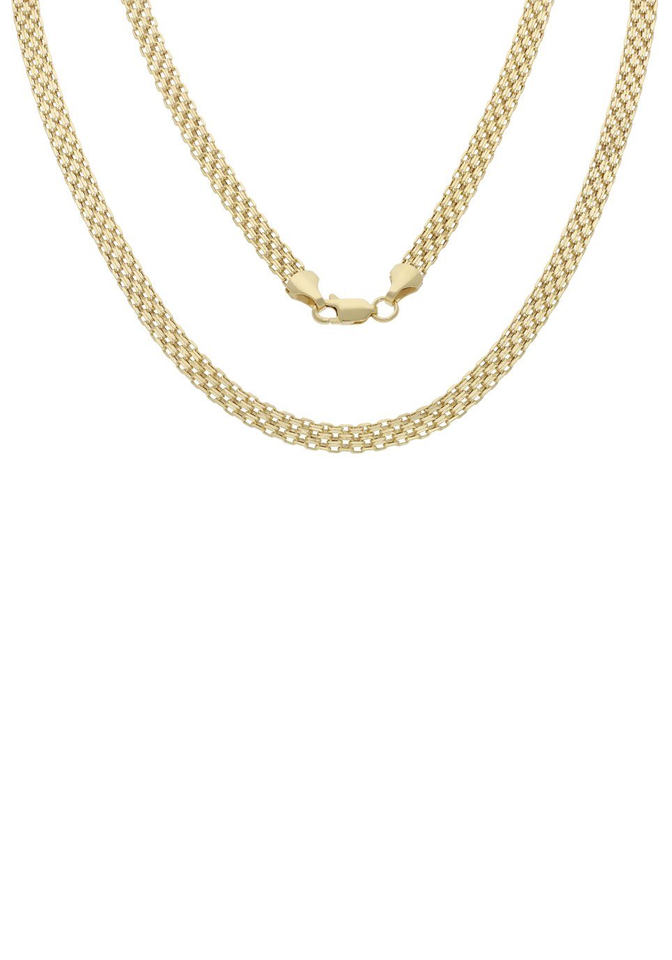 Firetti Goldkette Schmuck Geschenk Gold 375 Halsschmuck Halskette Goldkette Bismarck, zu Kleid, Shirt, Jeans, Sneaker! Anlass Geburtstag Weihnachten