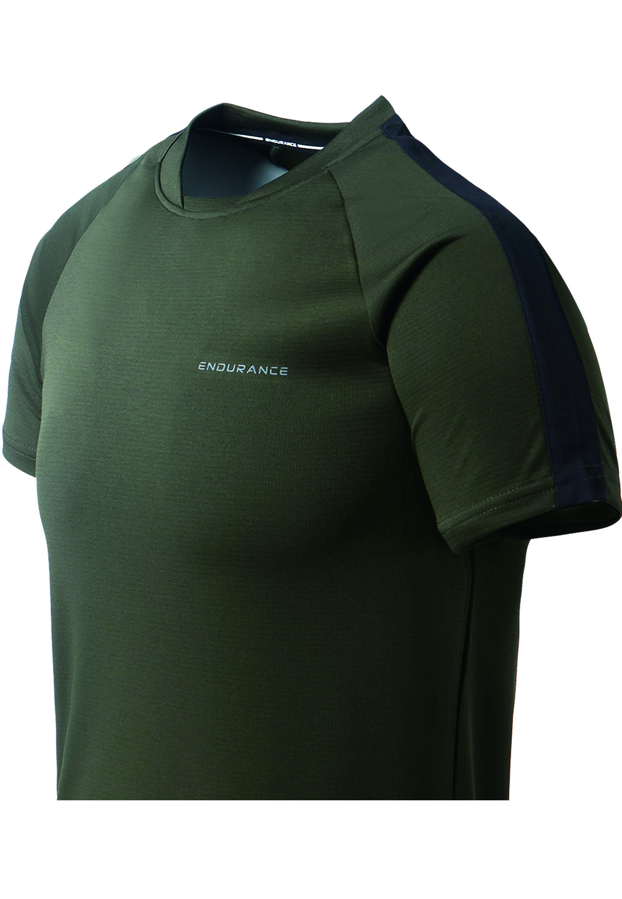 ENDURANCE schnelltrocknender Actty Jr. QUICK olivgrün-grün Funktionsshirt mit (1-tlg) DRY-Technologie