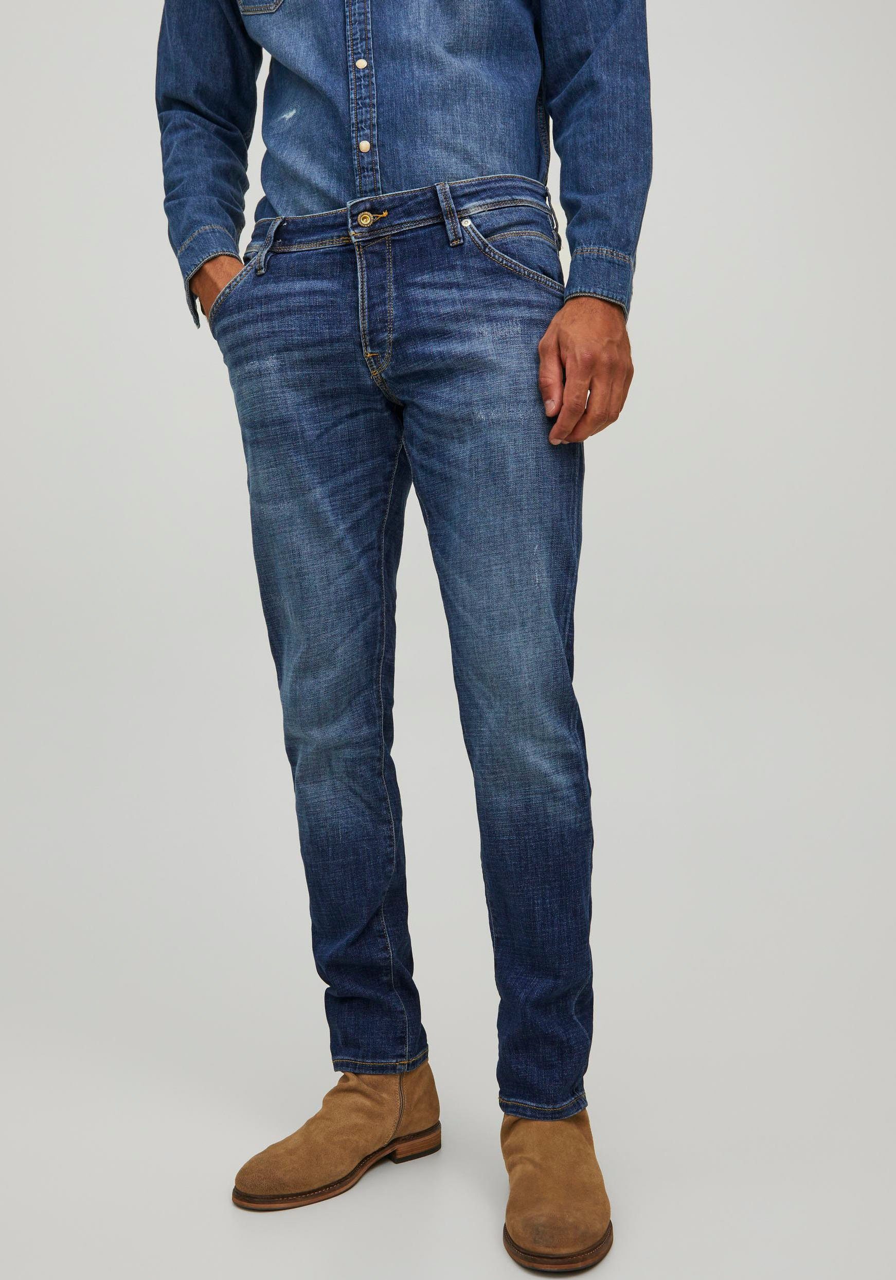 Jack & Jones Slim-fit-Jeans JJIGLENN JJFOX JOS 047 50SPS blue