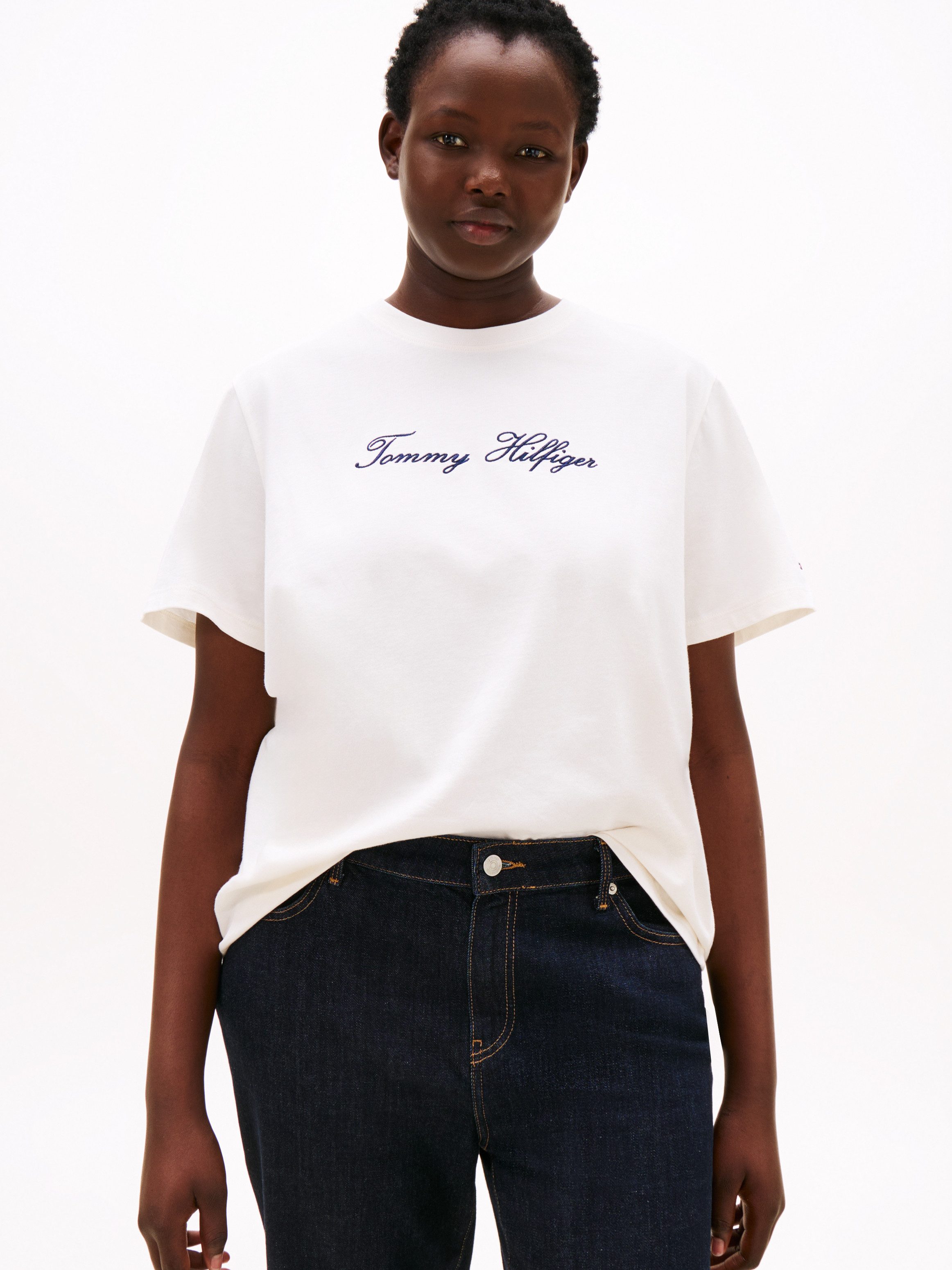 Tommy Hilfiger Curve T-Shirt CRV SCRIPT günstig online kaufen