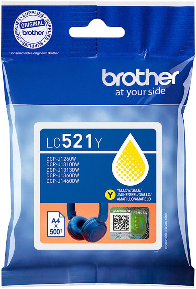 Brother LC521Y Tintenpatrone (Packung)