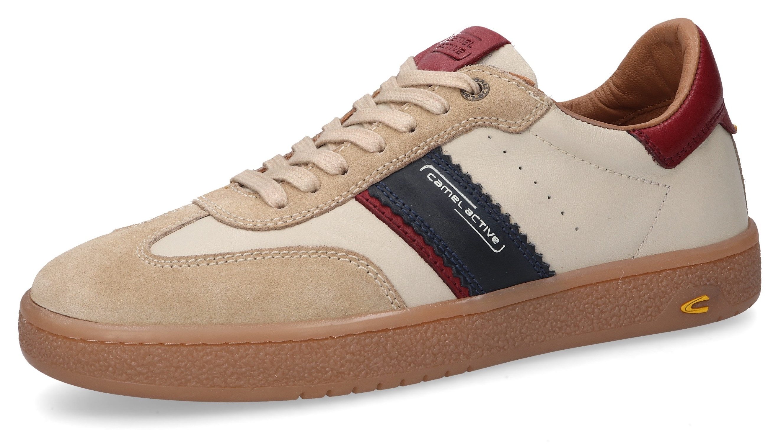 camel active Sneaker, Schnürschuh, Retro Sneaker, Freizeischuh mit Logoschr günstig online kaufen