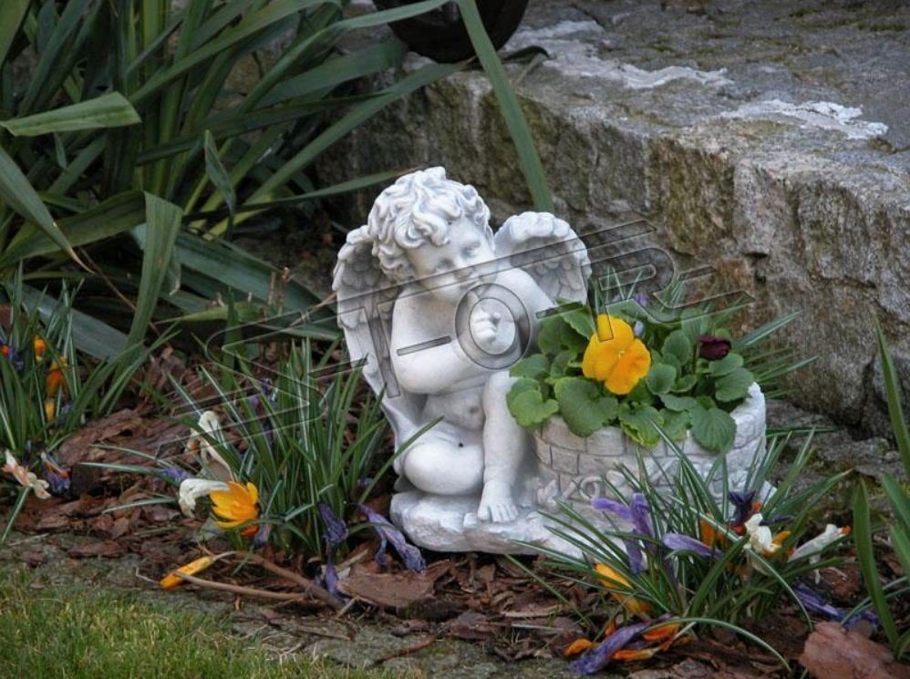 JVmoebel Skulptur Blumenkübel Pflanz Kübel Dekoration Garten Vasen Gefäss