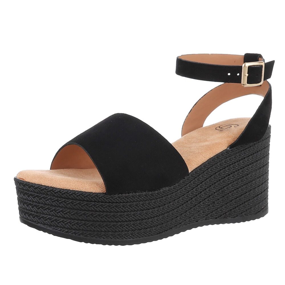 Elegante Komfort-Sandalen mit Plateau für jeden Anlass Plateausandaletten