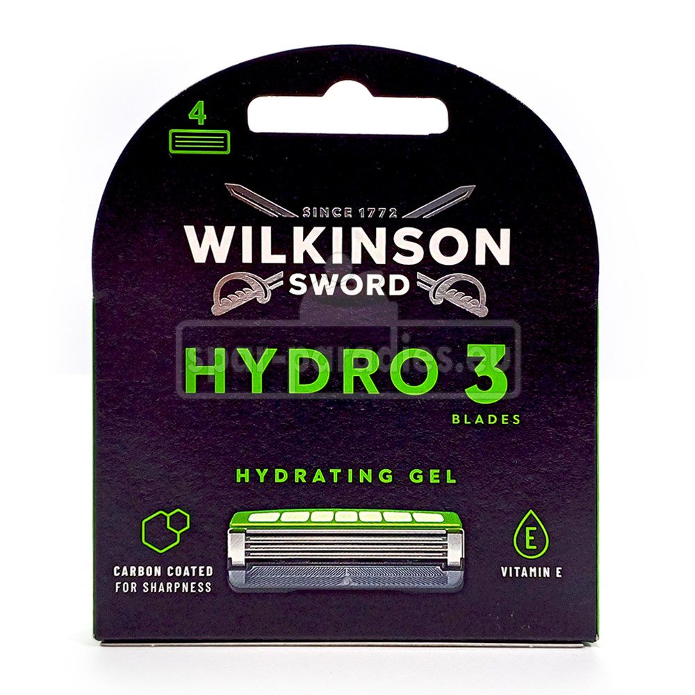 Rasierklingen Wilkinson Hydro 3 Hydrating Gel Rasierklingen, 4er Pack