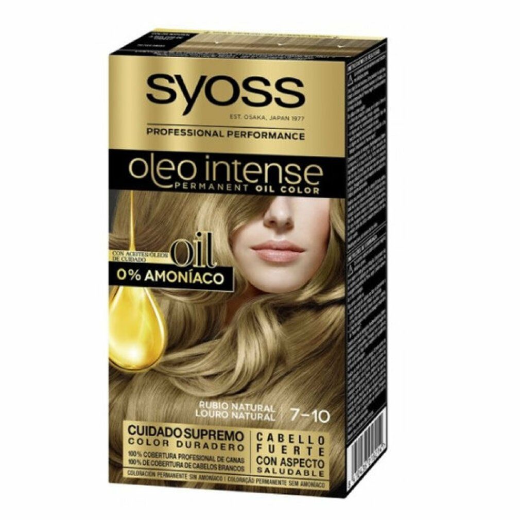 Syoss Mascara Oleo Intense Permanent Hair Color 7-10 Natural Blonde