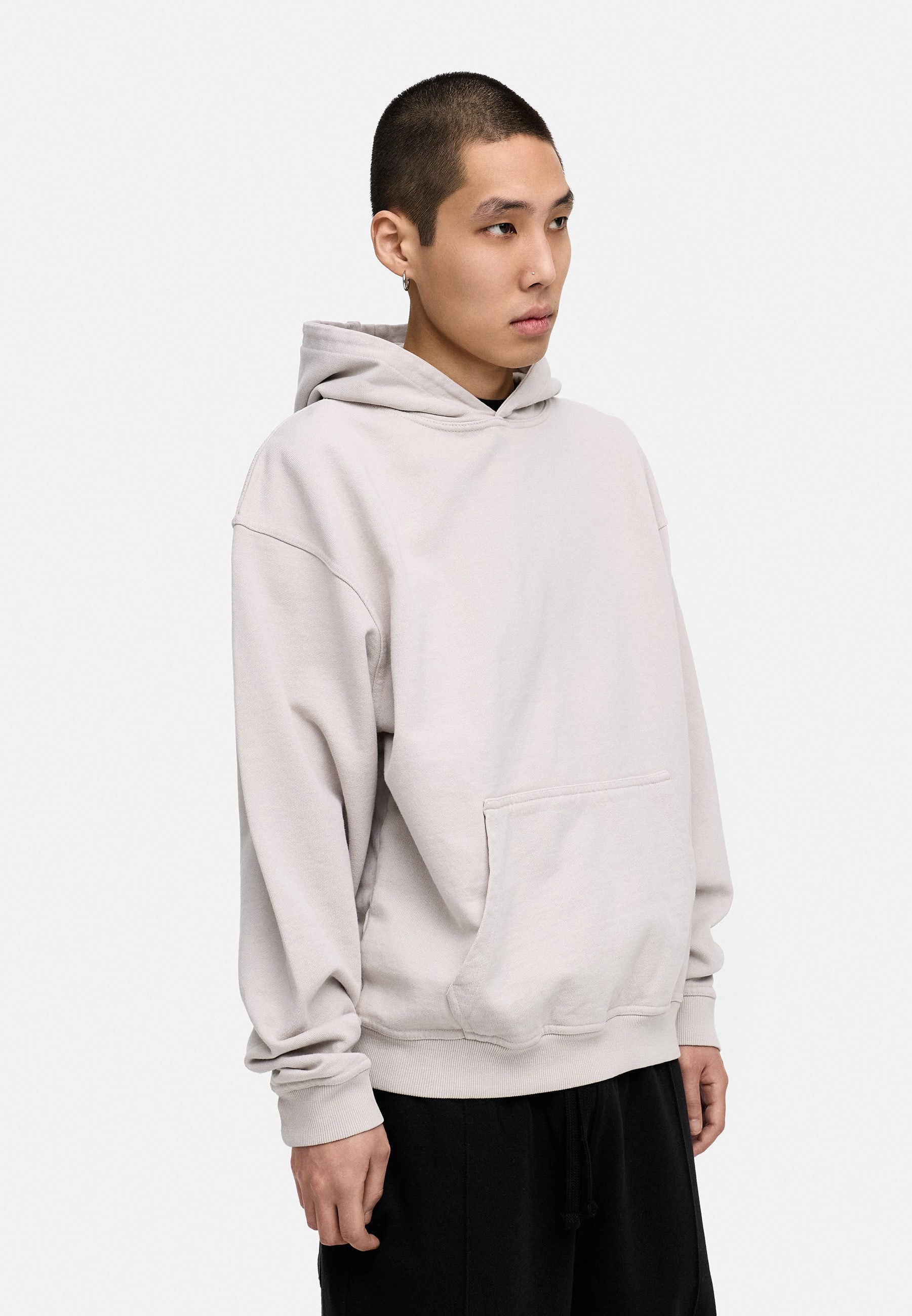 BEHYPE STUDIOS Hoodie IM OVERSIZE FIT Herren Cord-less Kapuzenpullover lockeres Kapuzen-Sweatshirt Sweater – Bild 4 von 4