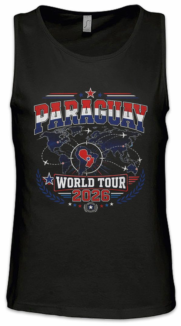 Urban Backwoods Tanktop WM Paraguay 1 Ärmelloses T-Shirt Albirroja Guaraní Asunción Fußball WM Soccer Football Turnier 2026