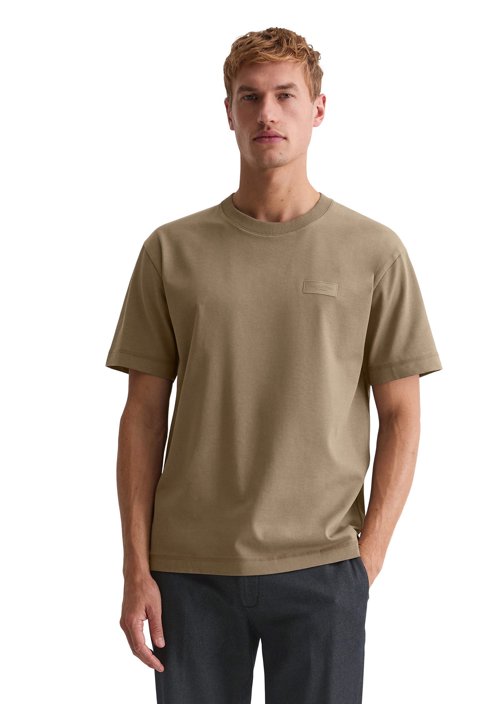 Marc O'Polo T-Shirt aus schwerem Bio-Baumwoll-Jersey