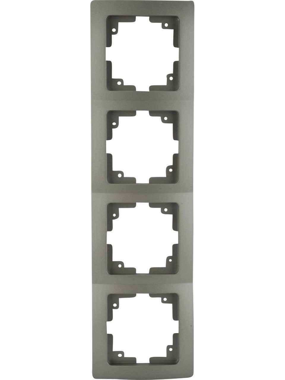 UNITEC Lichtschalter Unitec Abdeckrahmen Monaco 4-fach platin