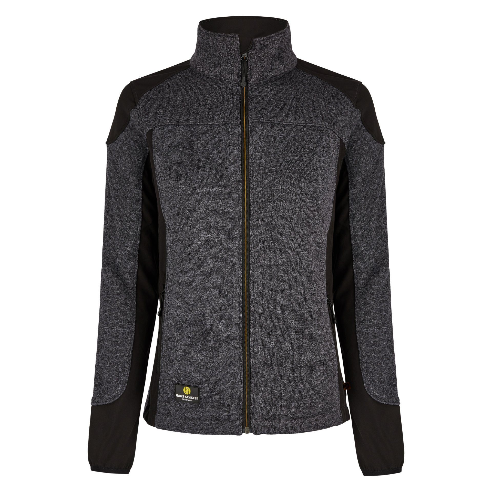 Hans Schäfer Workwear Strickfleecejacke Damen-SMART Strickfleecejacke - Grau - Gr: XL