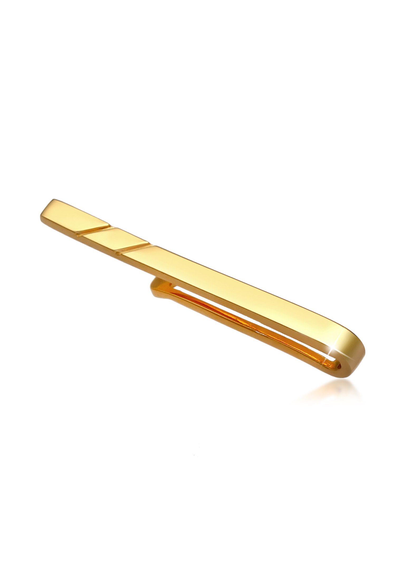 Kuzzoi Krawattennadel Herren Basic Klassisch 925 Silber Gold