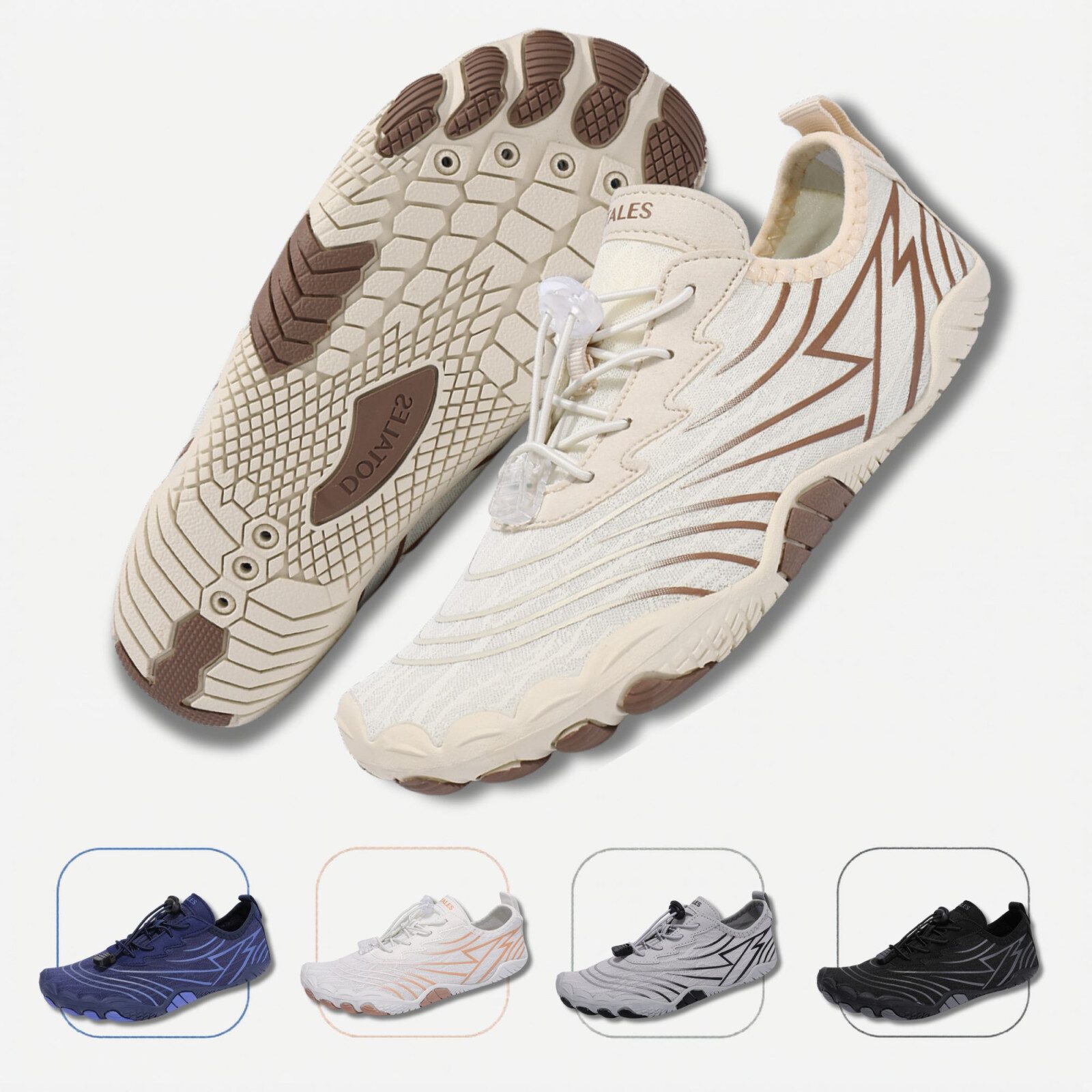 DOTALES Flowstep Barfußschuhe Damen & Herren, Flowstep Barfußschuhe Barfußschuh Das Original-Barfuß Sneaker, Minimalschuhe, Schnellverschluss