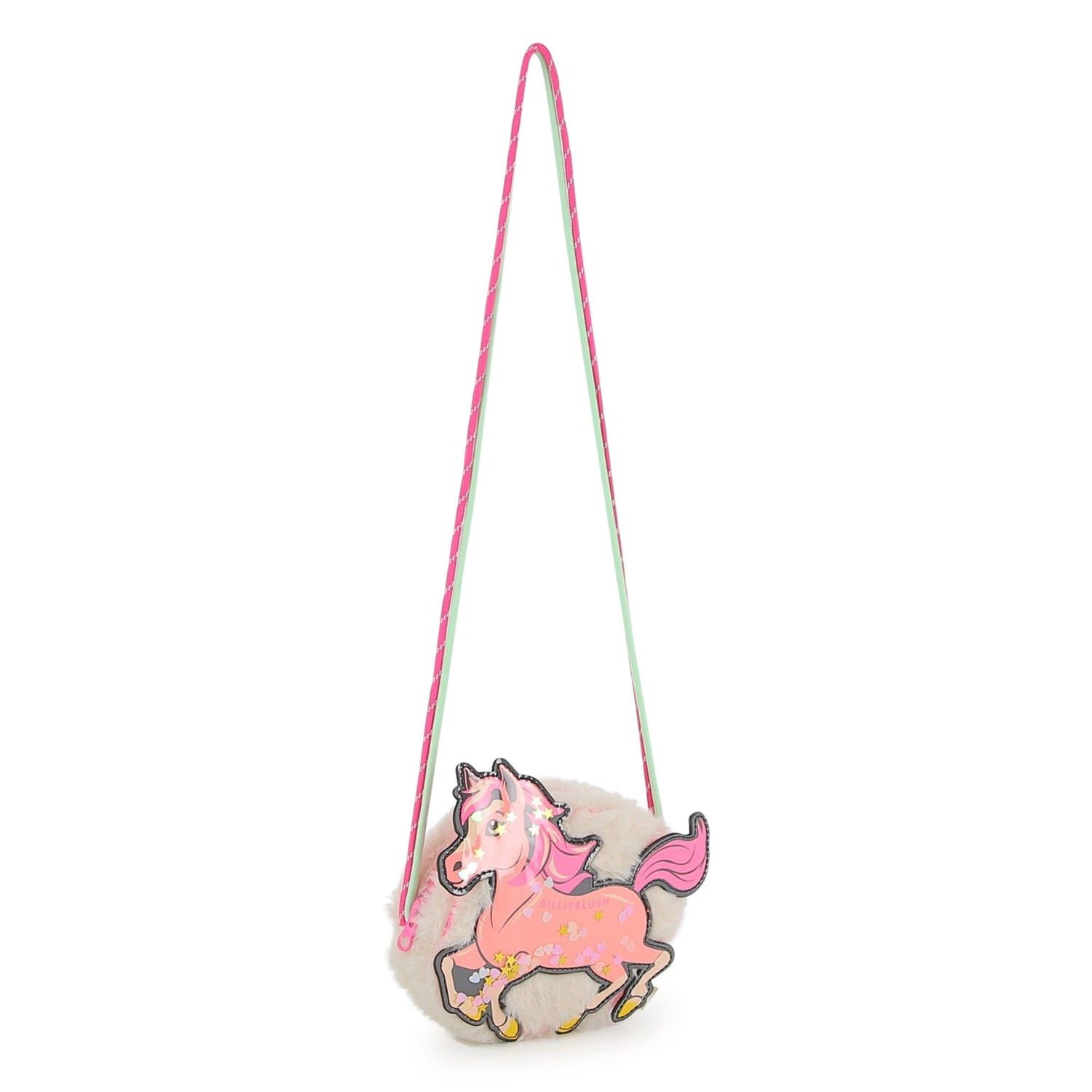 Billieblush Umhängetasche BILLIEBLUSH kleine Handtasche Pferde-Motiv mit Glitzer