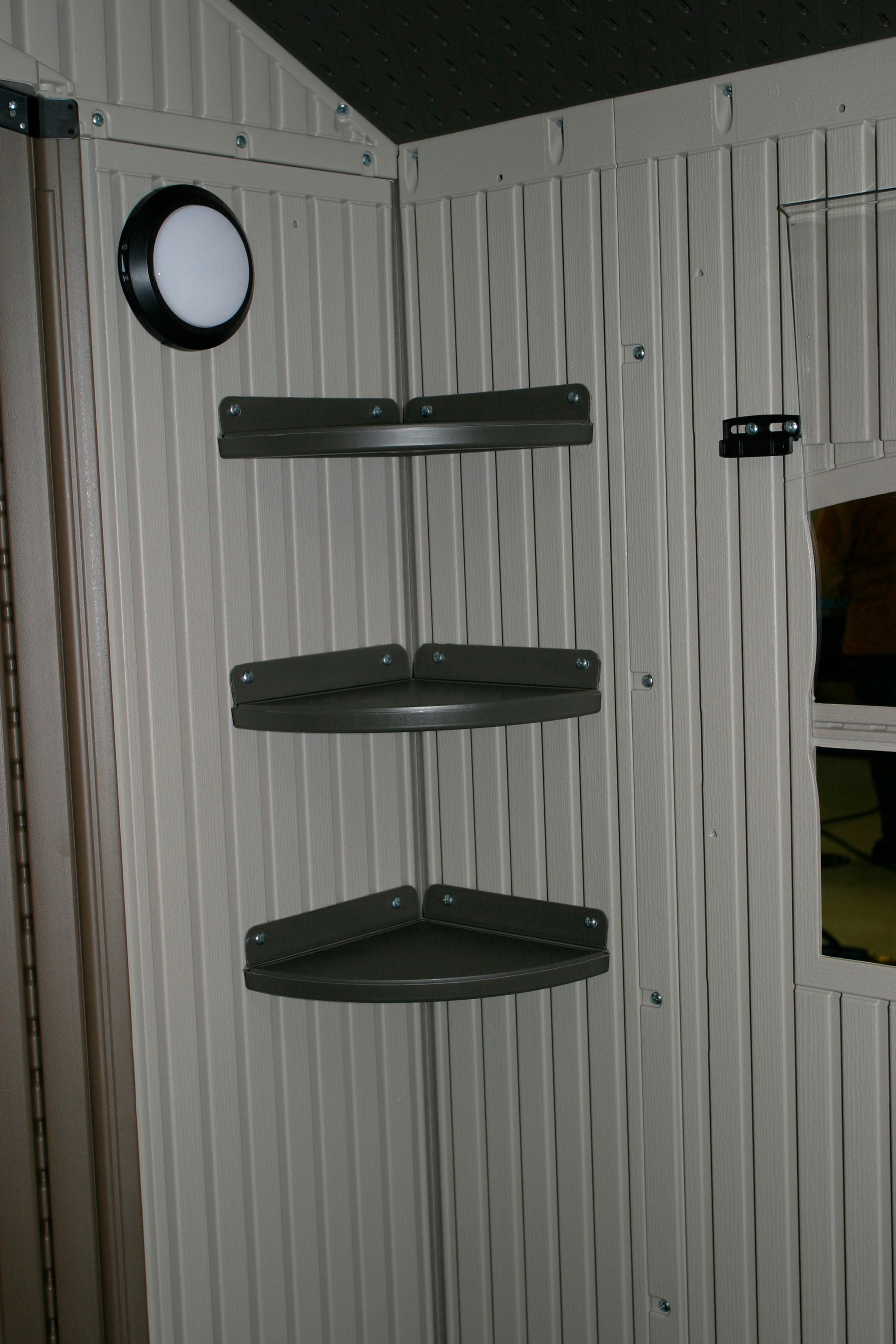 Lifetime Eckregal LG00110, 2 Stück, BxTxH: 24x24x5 cm