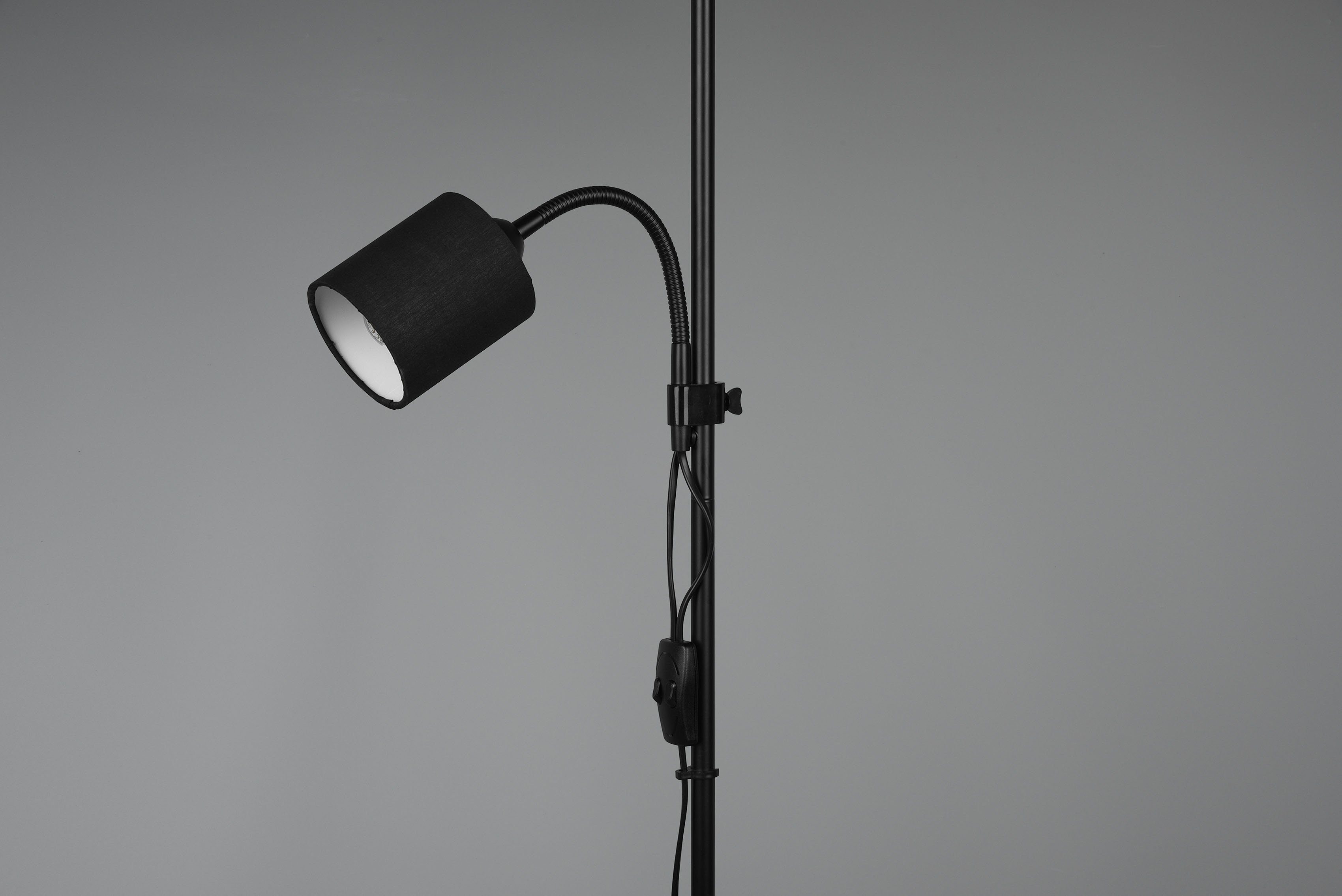 TRIO Stehlampe ohne OWEN, Lesearm 160 Leuchtmittel, Höhe Getrennt Ein-/Ausschalter, schaltbar, flexibel, Leuchten cm