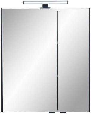 Saphir Badmöbel-Set Quickset 395 5-teilig, Waschbeckenunterschrank mit LED-Spiegelschrank, (6-St), Unterschrank, Hängeschrank, Midischrank, inkl. Türdämpfer, 7 Türen