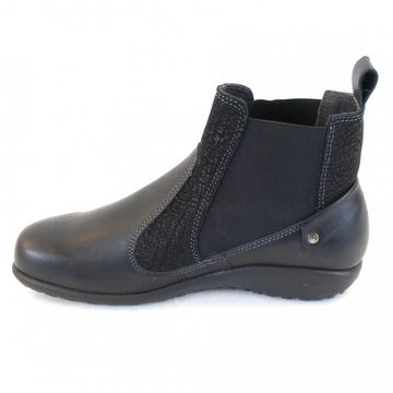 NAOT Naot Konini schwarz combi Damen Schuhe Chelsea-Boots Leder 12826 Wechselfußbett Stiefelette