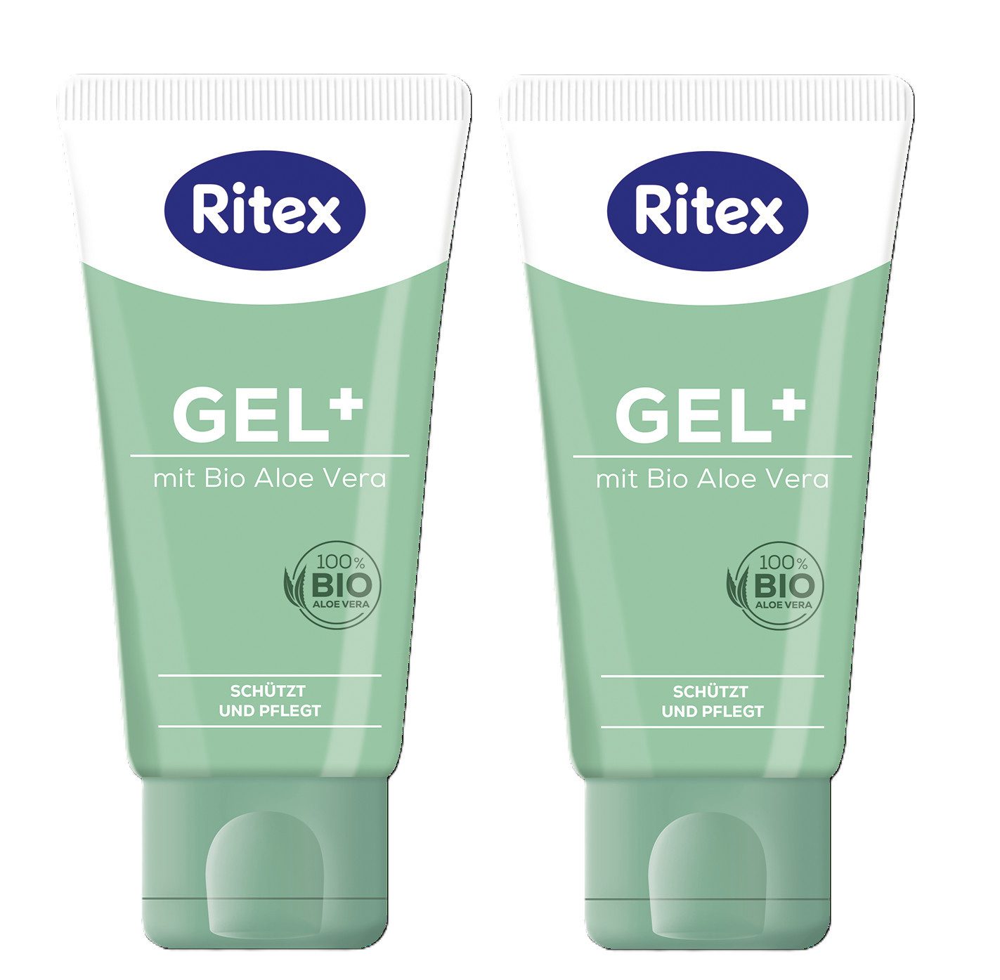 Gleit- und Massagegel 2er GEL+ - 2x50ml - mit Bio Aloe Vera