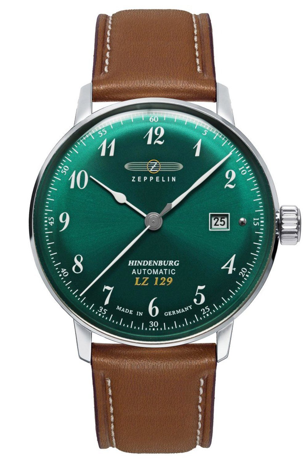 ZEPPELIN Automatikuhr Automatik Hindenburg LZ129 Braun/Grün günstig online kaufen
