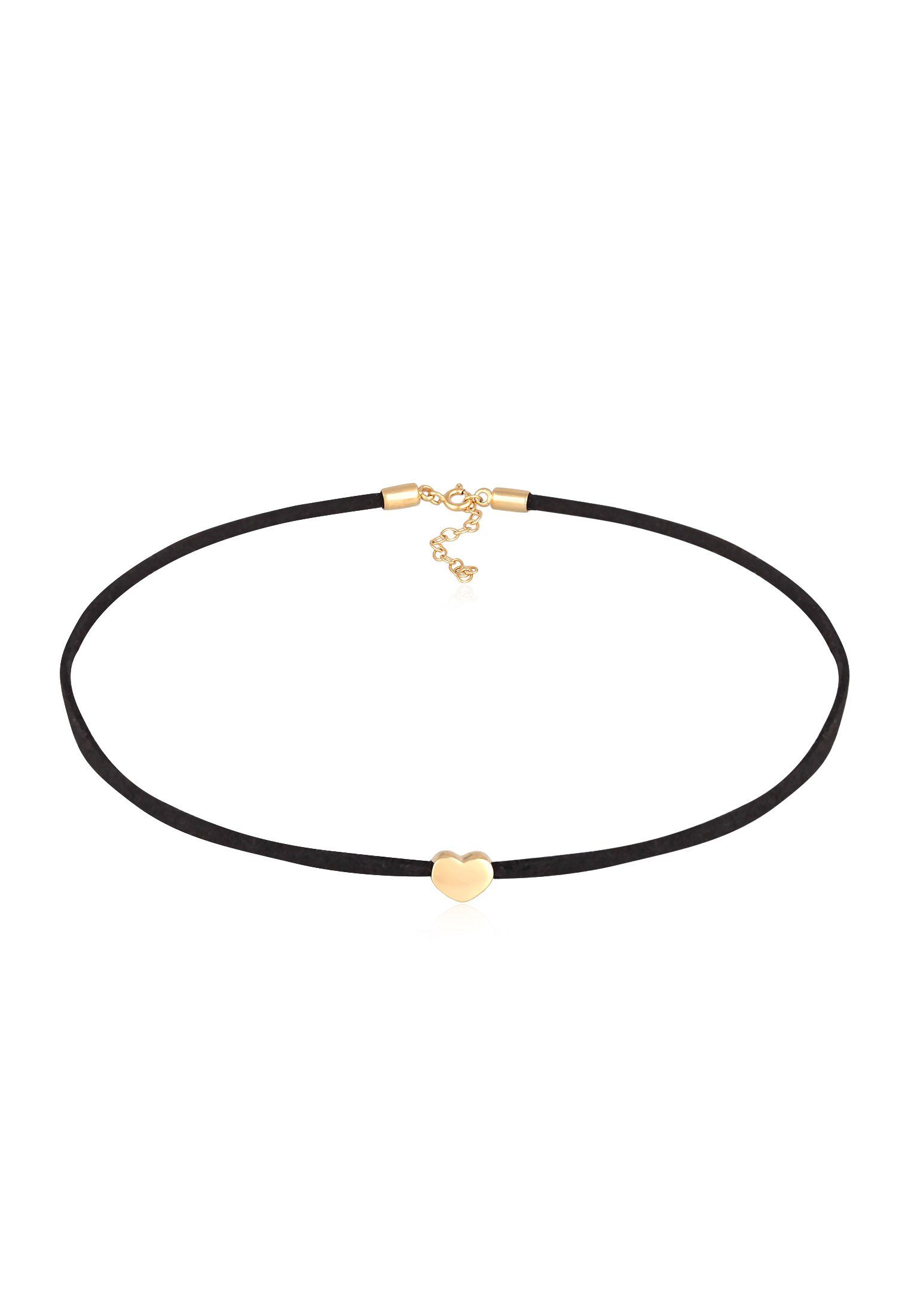 Choker Choker Herz Satinband 925 Silber