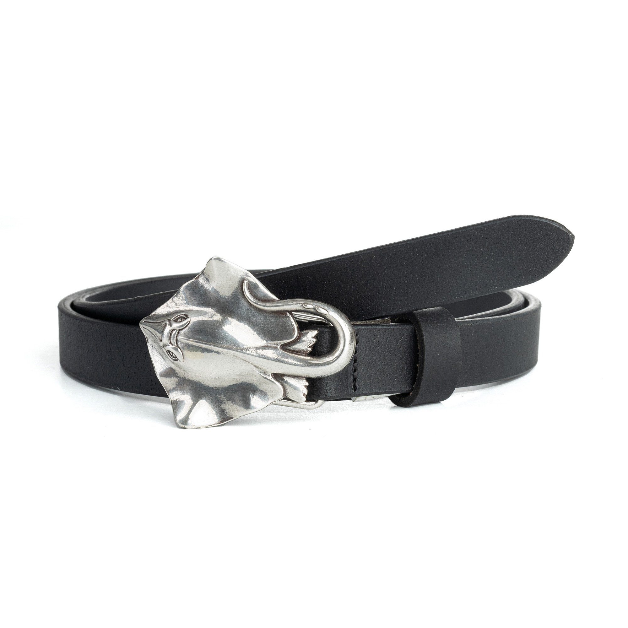 Cassandra Accessoires Ledergürtel "Mantarochen" mit außergewöhnlicher Schließe MADE IN GERMANY - Echt Leder