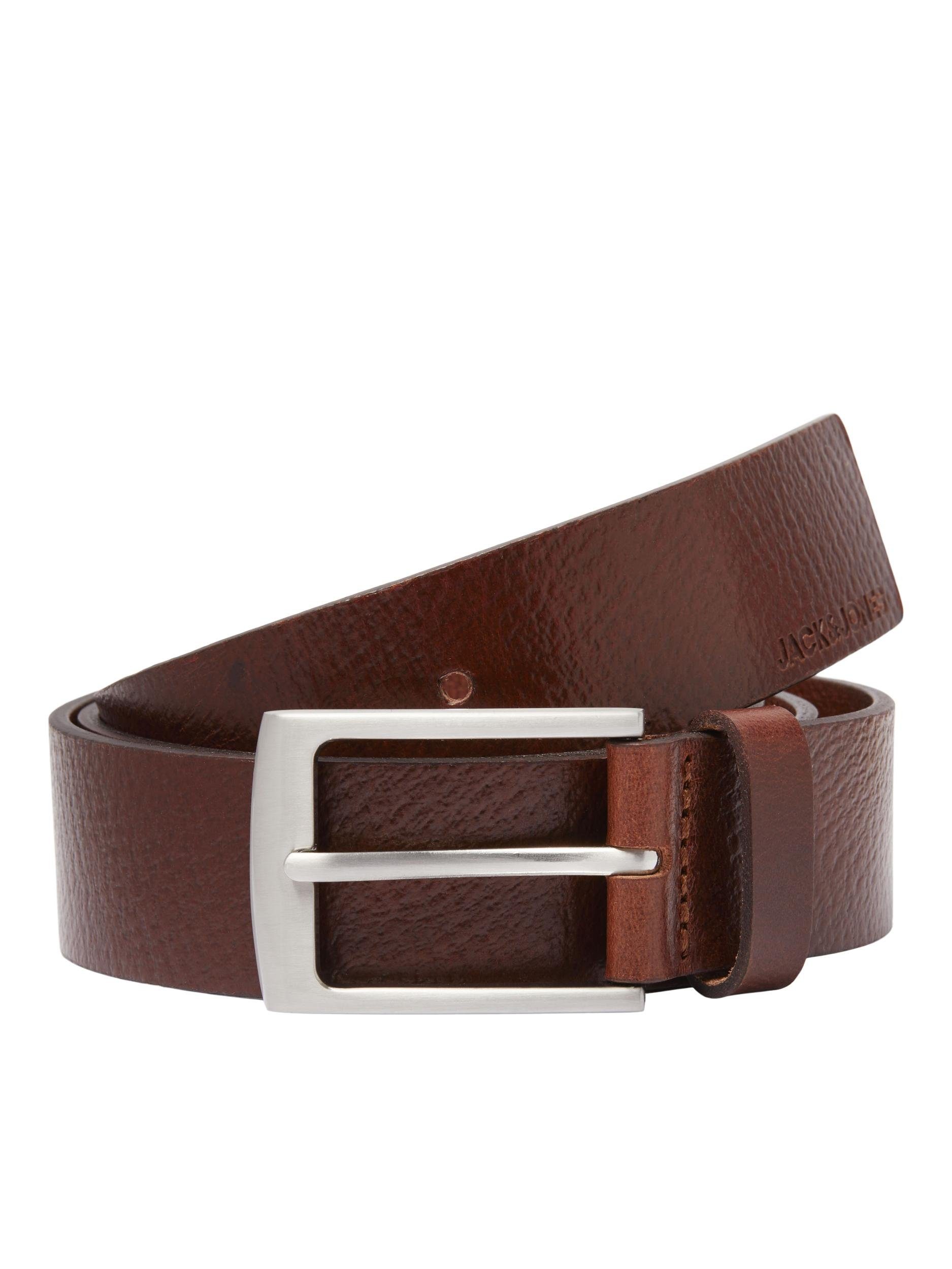 NOOS JACSTOCKHOLM Jones LEATHER stone & brown Ledergürtel BELT Jack