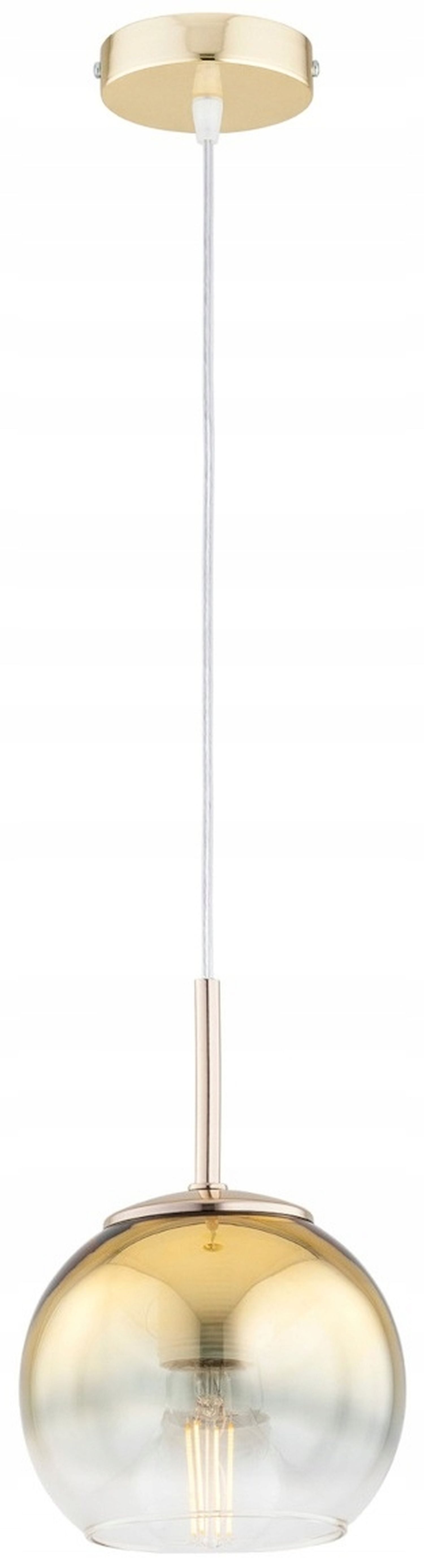 Licht-Erlebnisse Pendelleuchte RONAN, ohne Leuchtmittel, H: max. 90 cm Ø 15 cm E27 Kugel Schirm Modern
