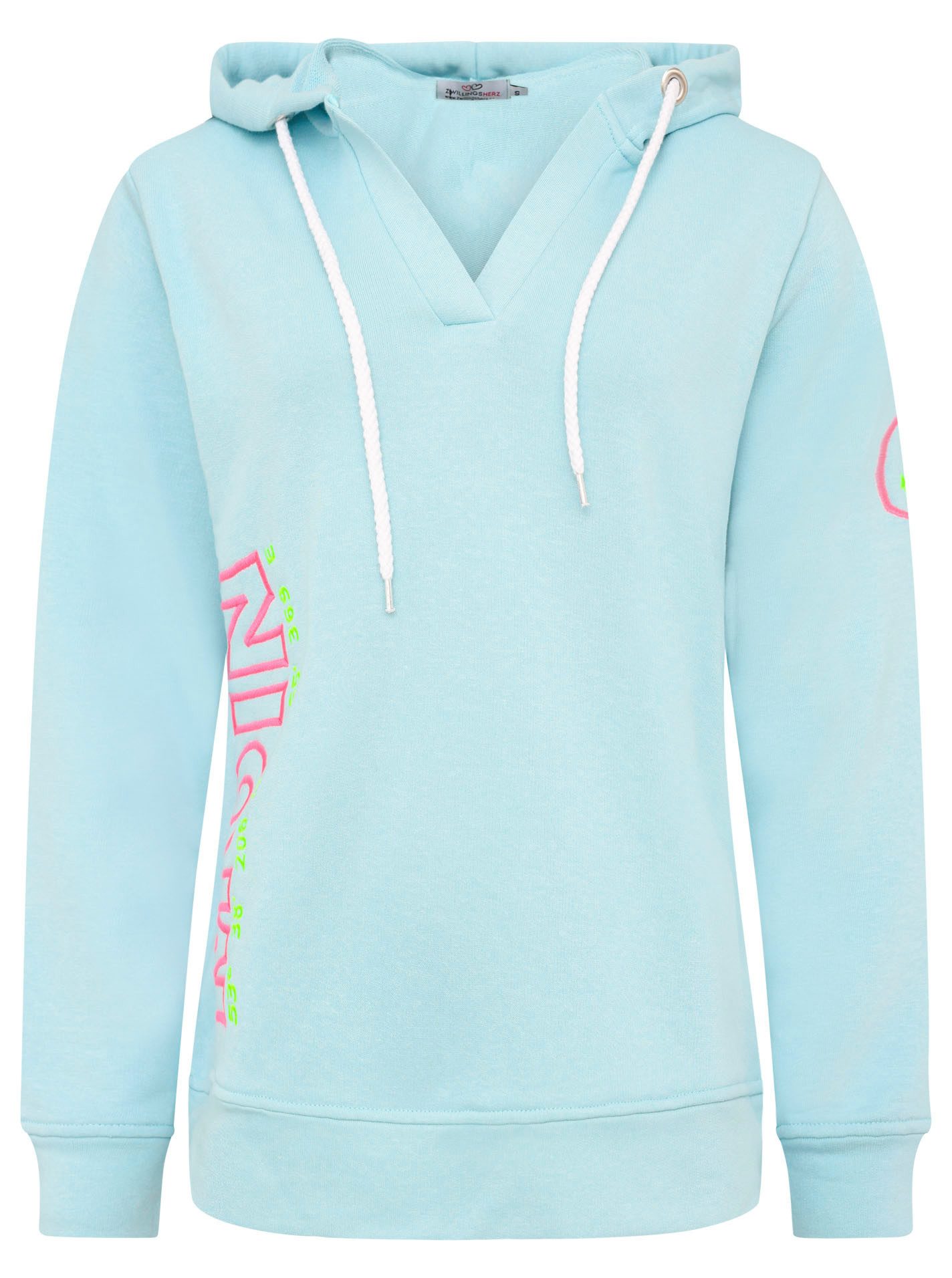 Zwillingsherz Hoodie "Moin Koordinaten" V-Ausschnitt, mit günstig online kaufen