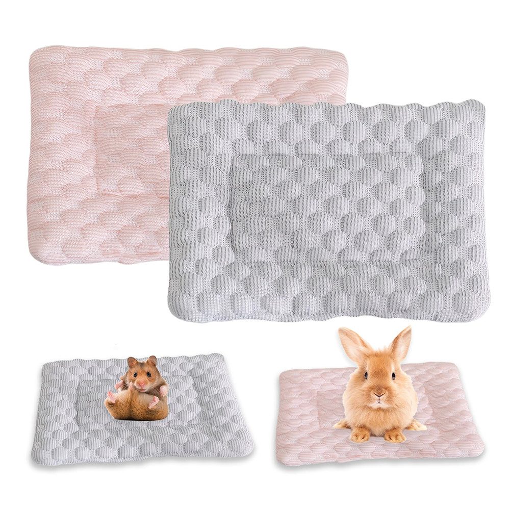 Ledander Hundematte Kaninchen Meerschweinchen Bett,2 Stück 31x21CM Decken,Warme, Meerschweinchen Zubehör,für Welpen, Katzen, Kaninchen, Chinchilla von Ledander