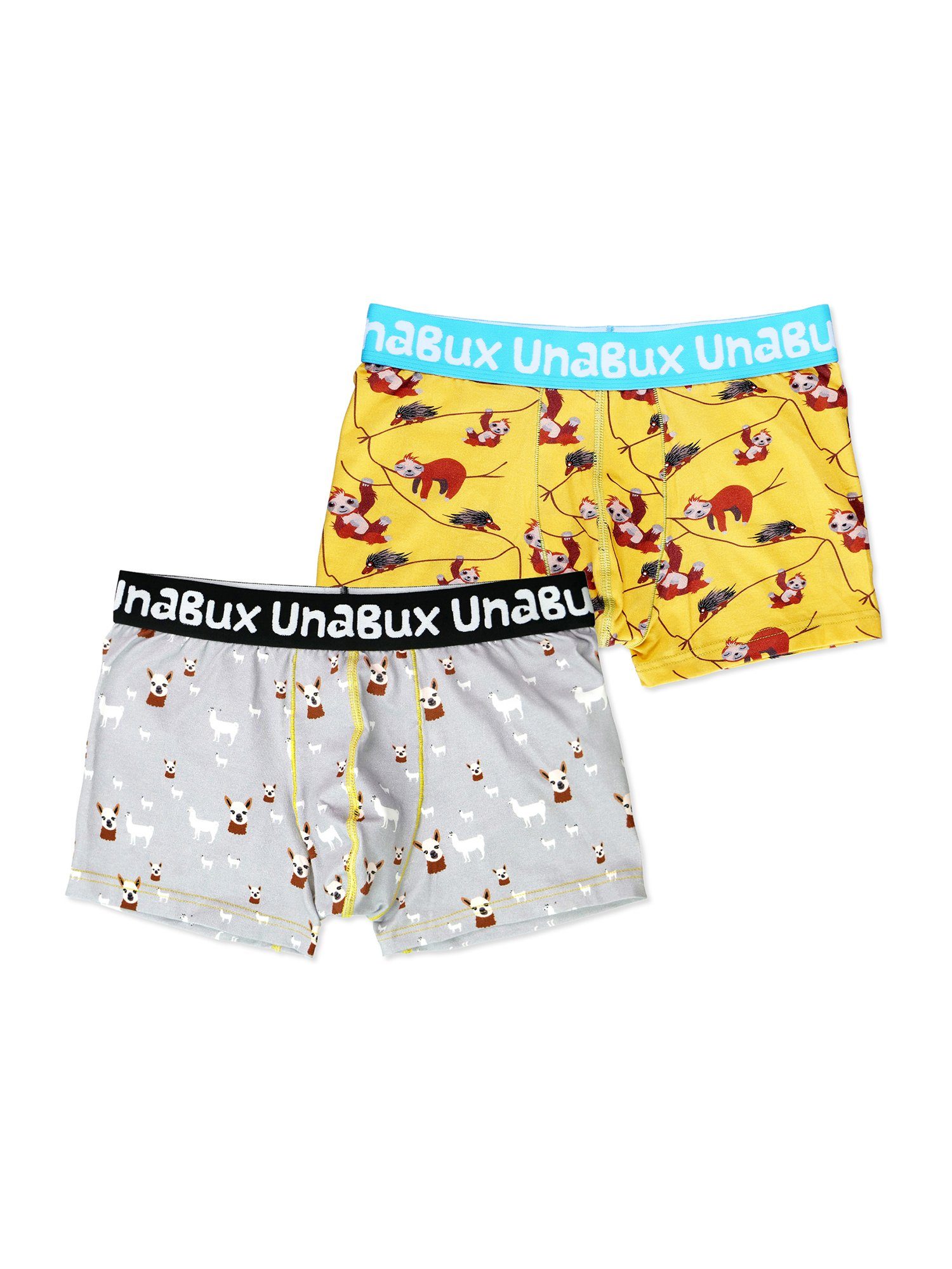 UnaBux Retro Boxer Briefs FAULTIER / FIVE FINGERS Herren Männer bunt Doppelpack (2-St) WOOLHEAD