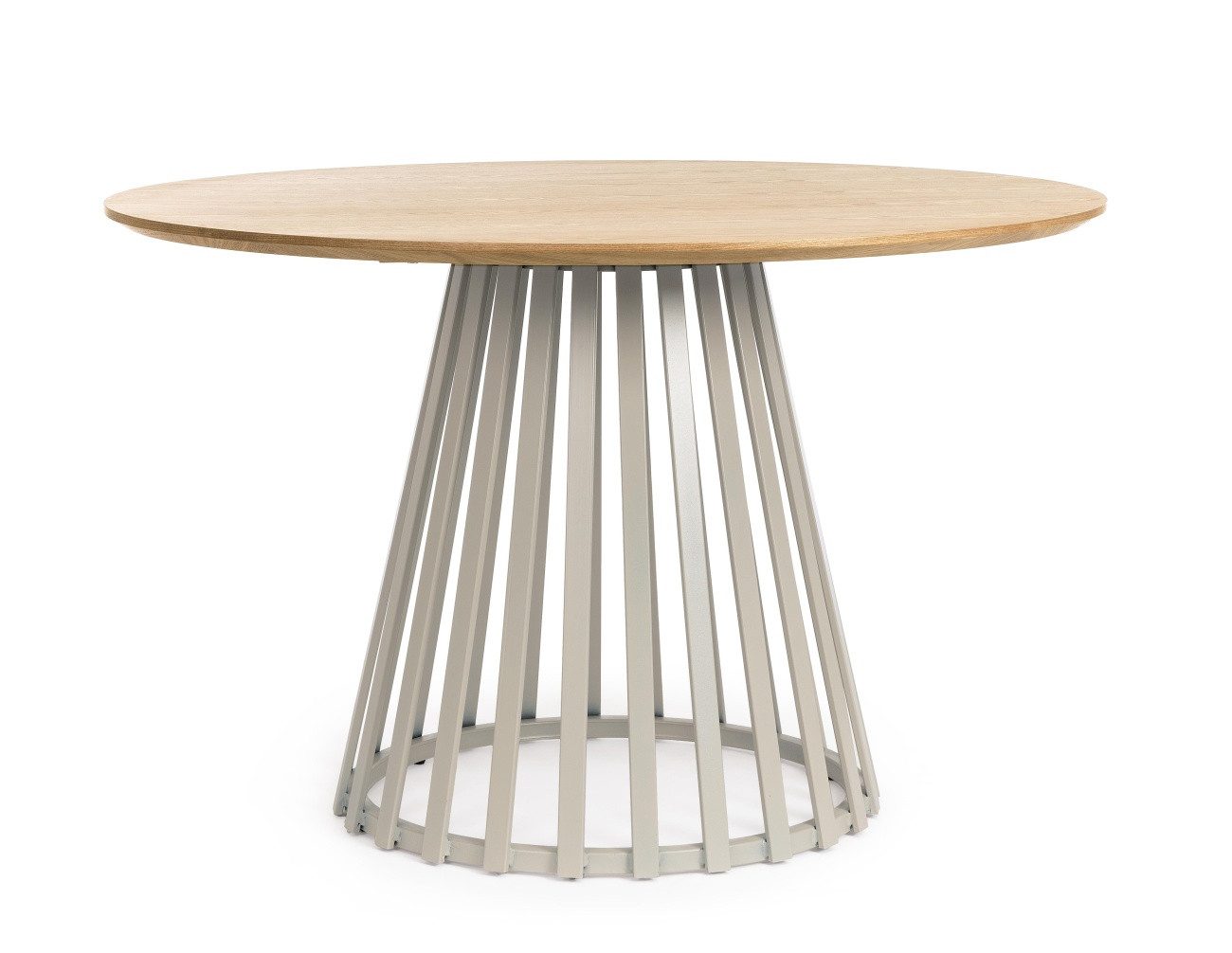 Bizzotto Esstisch Cillian aus Holz Ø 120 cm, Sand, Geeignet für 4-6 Personen