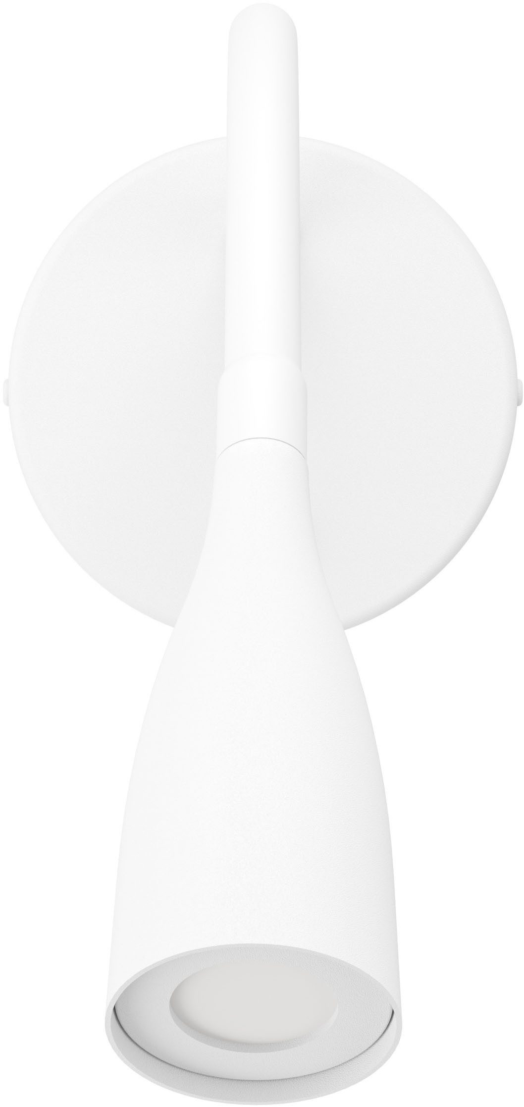 EGLO Wandleuchte OLIVANDINO 1 Wandlampe - Stahl - LED - 3,8W - IP20, Ein-/Ausschalter, USB-Anschluss mit Ladefunktion, LED fest integriert, Warmweiß, Wandstrahler, Wandspot, Wohnzimmer, Flur, Schlafzimmer, Ø11 x AL43 cm